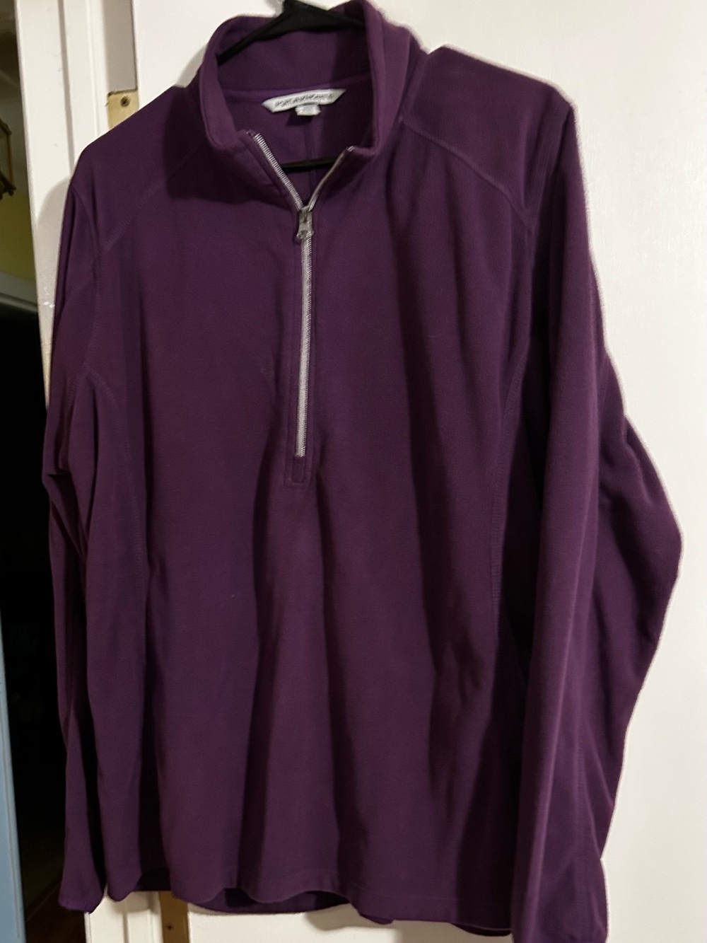 Port Authority Purple Full-Zip Fleece Jacket